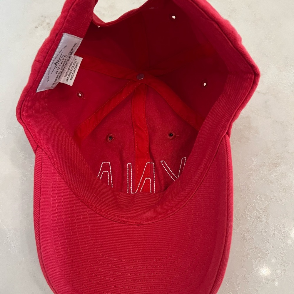 Red AVIATE “XNA” Airport Code Hat – Adjustable ✈️ - Picture 3 of 3